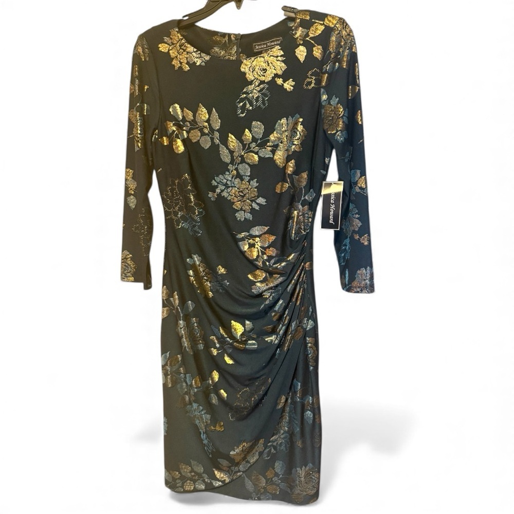 Jessica  Howard Green/Gold Dress
